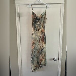 Marble slip dress